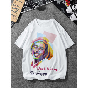  Nu vă faceți griji Fii fericit tricou